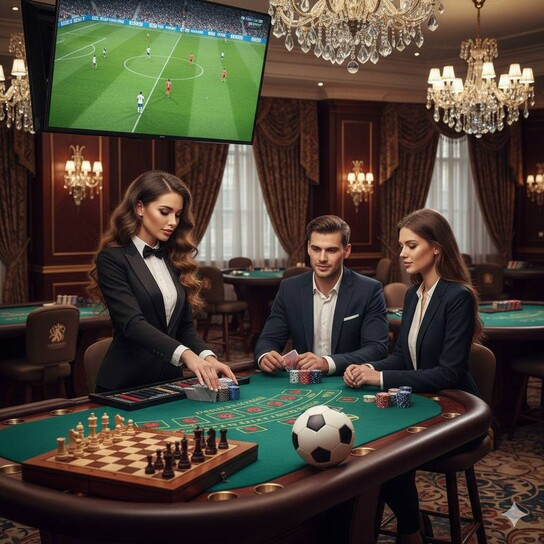 Luxurious sweepstakes casino interface with gold coins and casino games
